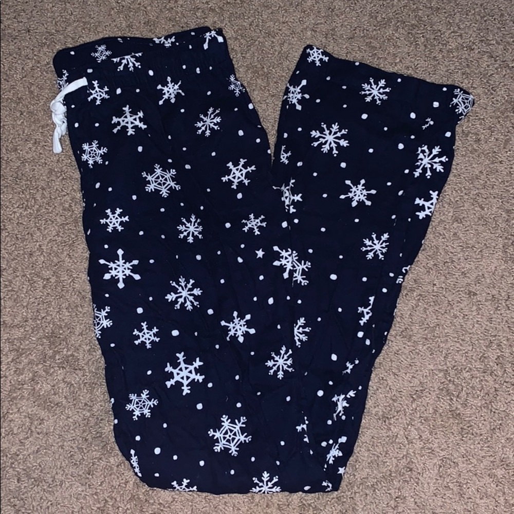 Snowflake pajama pants